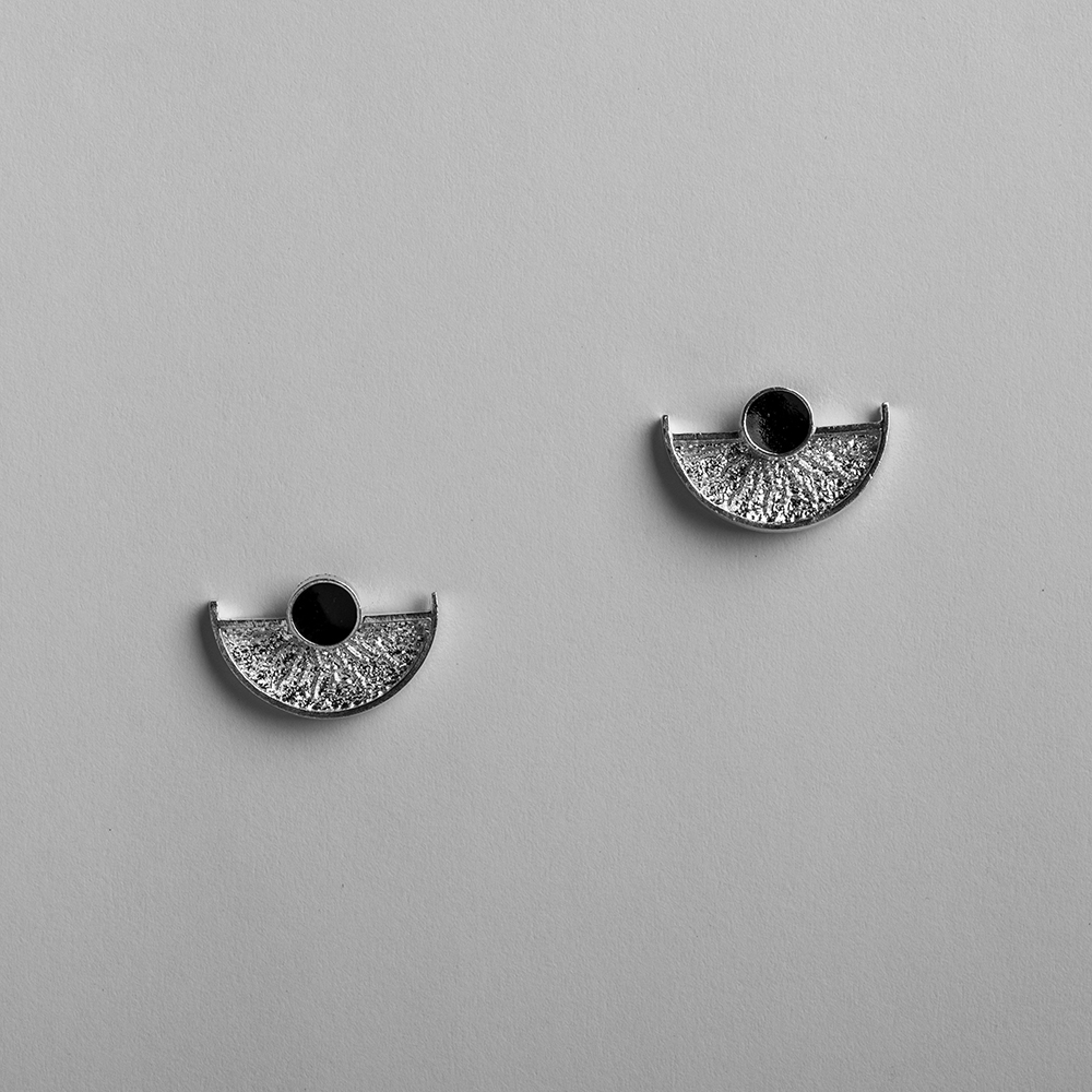 نیم ست گردنبند و گوشواره نقره PN1046 - Image 3