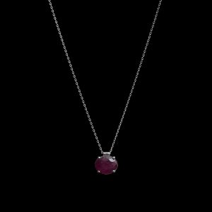 گردنبند نقره و یاقوت